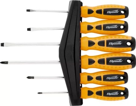 Набор отверток "Point", CrV,  двухкомпонентные рукоятки, 6 шт SPARTA. 11782 купить в Губкинске