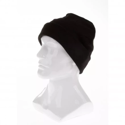 Шапка с отворотом из флиса для взрослых размер 56-57 черная Россия Сибртех 68822 купить в Губкинске