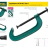 Струбцина "EcoKraft" ручная пистолетная, KRAFTOOL 32226-45, пластиковый корпус, 450/650мм, 150кгс 32226-45 купить в Губкинске