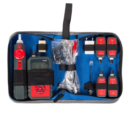 LAN-тестер кабельный КВТ KT 858C с функцией PoE (86210) купить в Губкинске