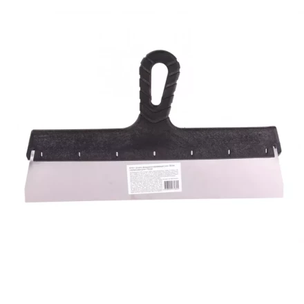 Шпатель фасадный из нержавеющей стали 350 мм пластмассовая ручка 85153 купить в Губкинске