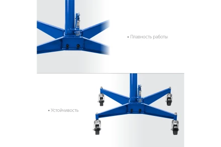 ЗУБР 0.5 т, 1100 - 1900 мм, гидравлическая трансмиссионная стойка, Профессионал (43061-0.5) купить в Губкинске