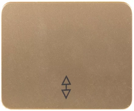 Выключатель СВЕТОЗАР &quot;ГАММА&quot; проходной, одноклавишный, без вставки и рамки, цвет золотой металлик, 10A/~250B SV-54137-GM купить в Губкинске