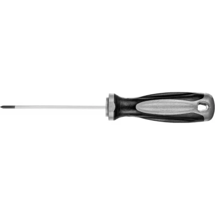 Отвертка MIRAX 25096-0-10, закаленный стержень, двухкомпонентная рукоятка, PH0x100мм 25096-0-10 купить в Губкинске