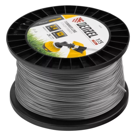 Леска для триммера двухкомпонентная квадрат, 2,4мм х 175м, на DIN катушке EXTRA CORD// Denzel 96818 купить в Губкинске