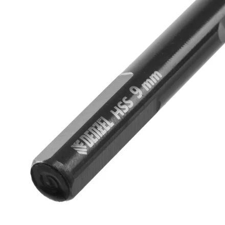 Сверло по металлу, 9 мм, HSS-Tin, Golden Tip, 8 шт. Denzel 717221 купить в Губкинске