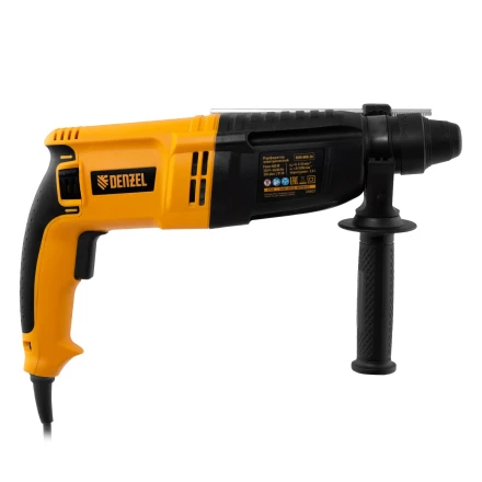 Перфоратор электрический RHH-800-26  SDS-plus 800 Вт 3 Дж  3 плюс 1 режим Denzel 26607 купить в Губкинске