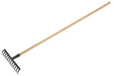 Грабли ЗУБР садовые с черенком, 12 прямых зубцов 4-39583-12 купить в Губкинске