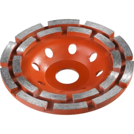 Чашка алмазная шлифовальная по бетону ЗУБР &quot;МАСТЕР&quot; сегментная двухрядная, 125мм 33376-125 купить в Губкинске