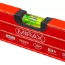 Уровень коробчатый усиленный MIRAX, фрезерованная поверхность, утолщенный профиль, 3 противоударных ампулы (1 поворотная на 360 град), с ручками, 60 см 34603-060 купить в Губкинске