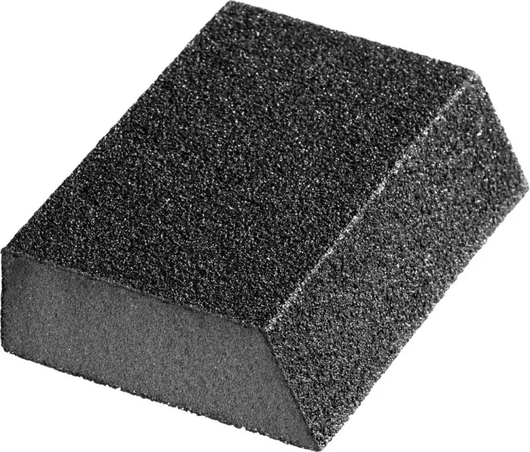 Губка шлифовальная STAYER "MASTER" угловая, зерно - оксид алюминия, Р120, 100 x 68 x 42 x 26 мм, средняя жесткость 3561-120 купить в Губкинске