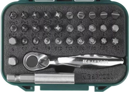 PRO. Наборы в боксе: БИТЫ KRAFTOOL PRO-Drive 26157-H33 купить в Губкинске