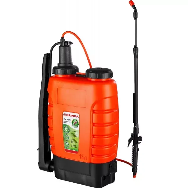Опрыскиватель садовый GRINDA "Fine Spray", ранцевый, телескопический удлинитель, 15л 425216 купить в Губкинске
