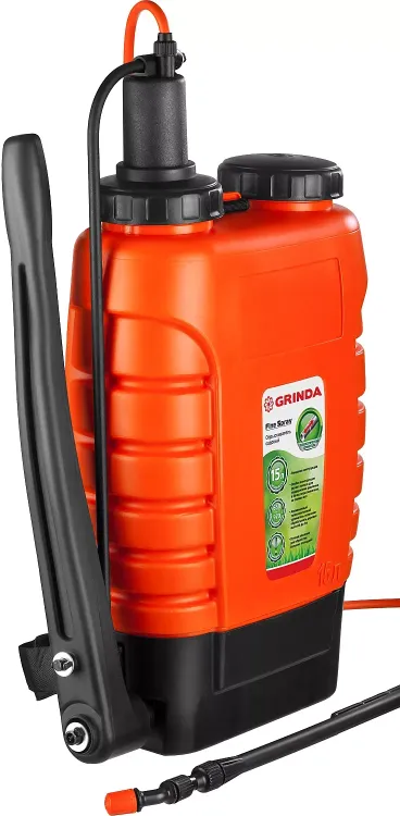 Опрыскиватель садовый GRINDA "Fine Spray", ранцевый, телескопический удлинитель, 15л 425216 купить в Губкинске