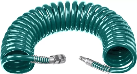 Воздушный спиральный шланг KRAFTOOL с фитингами рапид 8х12 мм 06590-10 купить в Губкинске