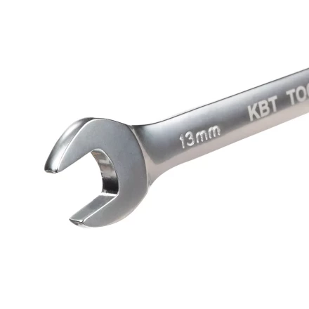 Набор гаечных комбинированных трещоточных ключей КВТ НТКП-6 (8–17 мм), 6 шт., с переключателем реверса (91952) купить в Губкинске