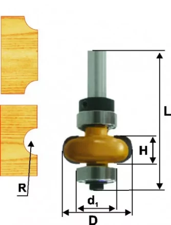 Фреза кром галтельная ф254х10мм R48мм хв 8мм 10695 купить в Губкинске