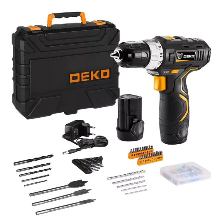 Дрель аккумуляторная в наборе DEKO GCD12DU3 SET5, 063-4148 купить в Губкинске