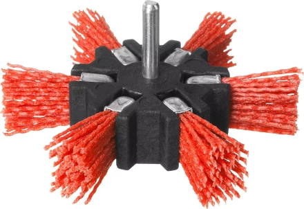 ЗУБР &quot;ПРОФЕССИОНАЛ&quot;. Щетка дисковая &quot;звезда&quot; для дрели, нейлоновая проволока с абразивным покрытием, 100мм 35163-100_z02 купить в Губкинске