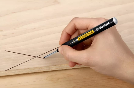 ЗУБР Колибри-30 черный, наконечник L 30 мм,  2.8 мм, перманентный маркер для отверстий (06338-2) купить в Губкинске