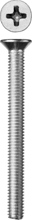 Винт ЗУБР &quot;МАСТЕР&quot; DIN 965, класс прочности 4.8, оцинкованный, M6x60мм, 5кг 303110-06-060 купить в Губкинске