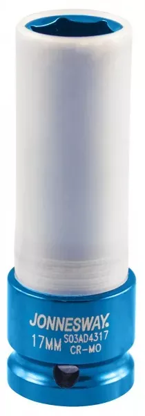 Головка ударная шестигранная 1/2" М17 для л/с дисков  S03АD4317 Jonnesway 99427 купить в Губкинске