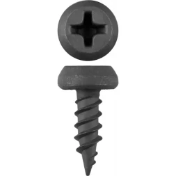 Саморезы ЗУБР "МАСТЕР" фосфатированные, для крепления лист. металла до 0.9 мм, полуцилиндр. головка, 3.5x11мм, 55шт 300116-35-11