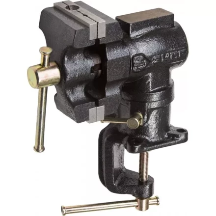 Тиски ЗУБР &quot;МАСТЕР&quot; настольные поворотные в 2-х плоскостях, с 2 зажимами, 63/37мм 32480 купить в Губкинске