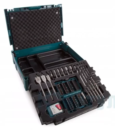 Набор свёрл и бит Makita B-43044, 66 шт, Makpac купить в Губкинске