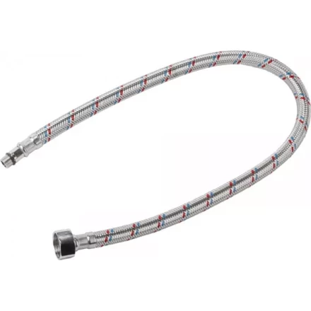 Подводка гибкая STAYER для воды к смесителям, оплетка из нерж стали, укороченная, г/ш 1/2&quot; - 0,6м 51016-060 купить в Губкинске