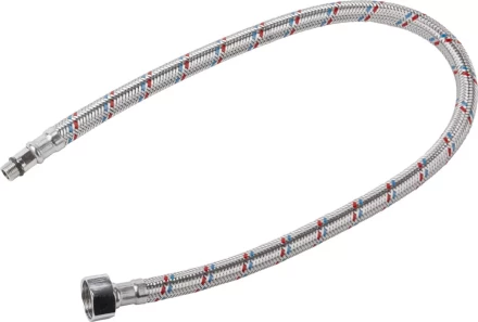Подводка гибкая STAYER для воды к смесителям, оплетка из нерж стали, укороченная, г/ш 1/2&quot; - 0,6м 51016-060 купить в Губкинске
