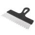Шпатель из нержавеющей стали 250 мм зуб 8 х 8 мм пластмассовая ручка Россия 85143 купить в Губкинске