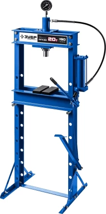 ЗУБР ПГН-20, 20 т, гидравлический пресс с гидронасосом и манометром, Профессионал (43072-20) купить в Губкинске