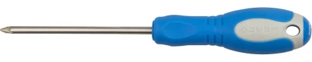 Отвертка ЗУБР, Cr-V сталь, трехкомпонентная рукоятка, цветовая индикация типа шлица, PZ №1, 100мм 25253-1-100 купить в Губкинске