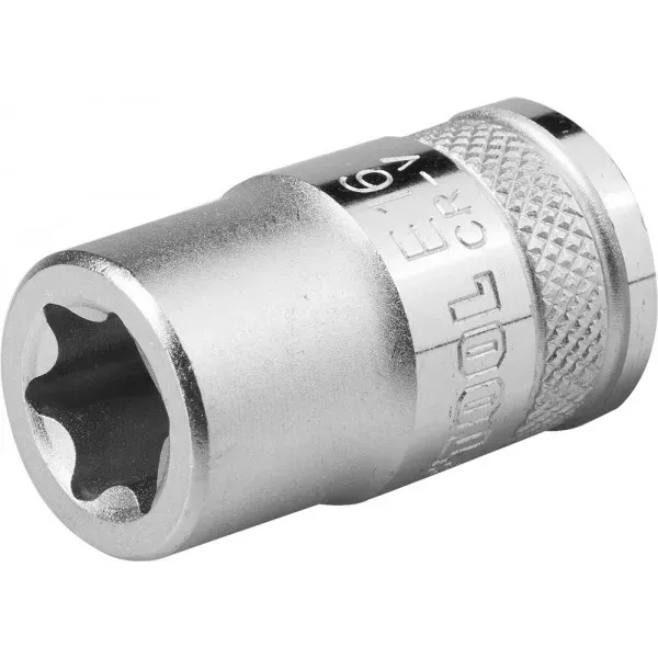 Торцовая головка KRAFTOOL "INDUSTRIE QUALITAT", Cr-V, внешний TORX, хромосатинированная, 1/2", Е 18 27810-18_z01 купить в Губкинске