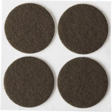 Накладки STAYER &quot;COMFORT&quot; на мебельные ножки, самоклеящиеся, фетровые, коричневые, круглые - диаметр 35 мм, 4 шт 40910-35 купить в Губкинске