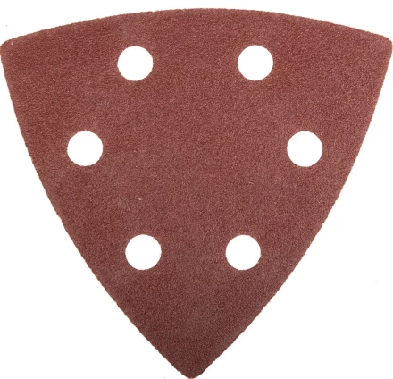 Треугольник шлифовальный ЗУБР "МАСТЕР" универсальный на велкро основе, 6 отверстий, Р120, 93х93х93мм, 5шт 35583-120 купить в Губкинске