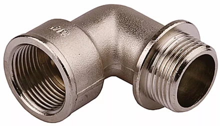 Уголок GENERAL FITTINGS с упором, никелированная латунь, г/ш, 3/4&quot; 51072-G/S-3/4 купить в Губкинске