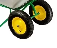 Тачка садово-строительная 2-х колесная усиленная грузоподъемность 320 кг объем 100 л 689833 купить в Губкинске