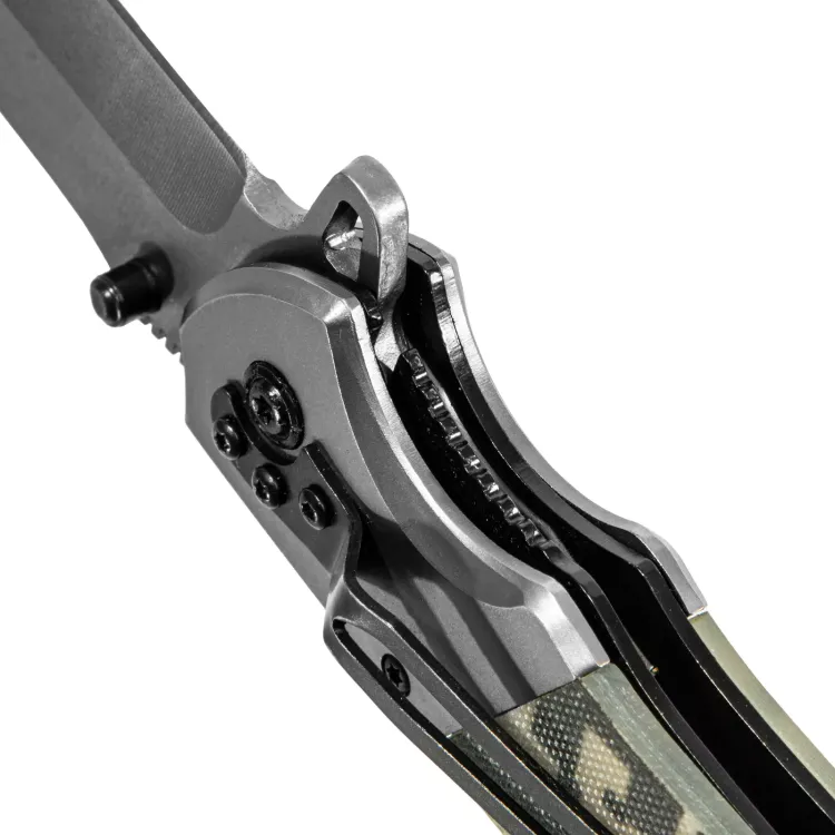 Нож складной Denzel, многоцелевой, системы Liner-Lock, с накладкой G10 на классической рукоятке, 79207 купить в Губкинске
