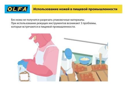 Нож OLFA, безопасный с трапециевидным лезвием OL-SK-12 купить в Губкинске