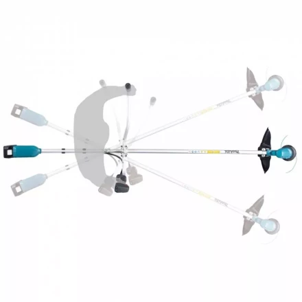 Аккумуляторная коса (триммер) Makita DUR190URT3 (2* АКБ 5Ач,  ЗУ) купить в Губкинске