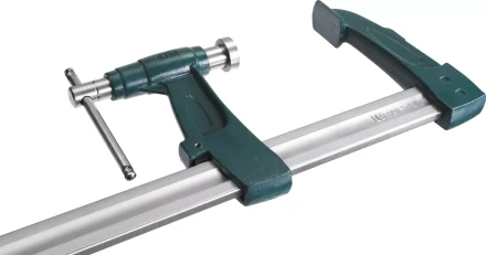 Струбцина KRAFTOOL тип &quot;F&quot;, с мультипликаторной прижимной втулкой, 125х600 мм 32013-125-600 купить в Губкинске