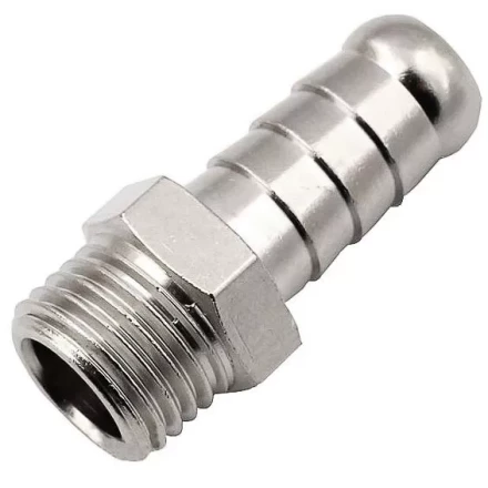 Штуцер наружная резьба 1/2&quot; - ёлка d14 мм купить в Губкинске