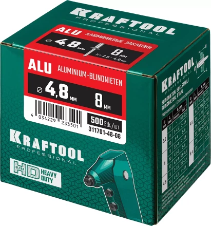 Заклепки алюминиевые KRAFTOOL 311701-48-08 купить в Губкинске