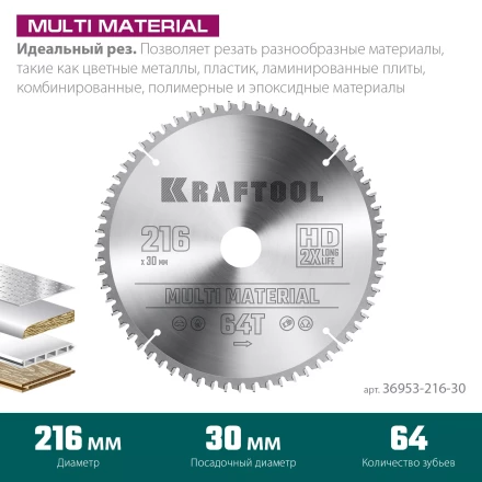 Диск пильный Multi Material, повышенный ресурс 36953-216-30 купить в Губкинске