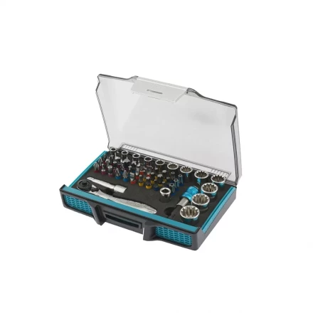 Трещотка с набором бит и торцевых головок, Адаптер и удлинитель, 49 штук,  S2 Gross 11600 купить в Губкинске