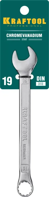 Ключи комбинированные KRAFTOOL, Cr-V, DIN 3113 27079-19 купить в Губкинске
