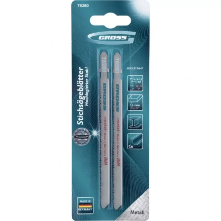 Полотна для электролобзика по металлу 2 шт 3176 GROSS 78280 купить в Губкинске