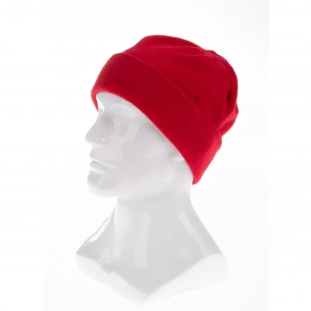 Шапка с отворотом из флиса для взрослых размер 58-59 красная Россия Сибртех 68831 купить в Губкинске